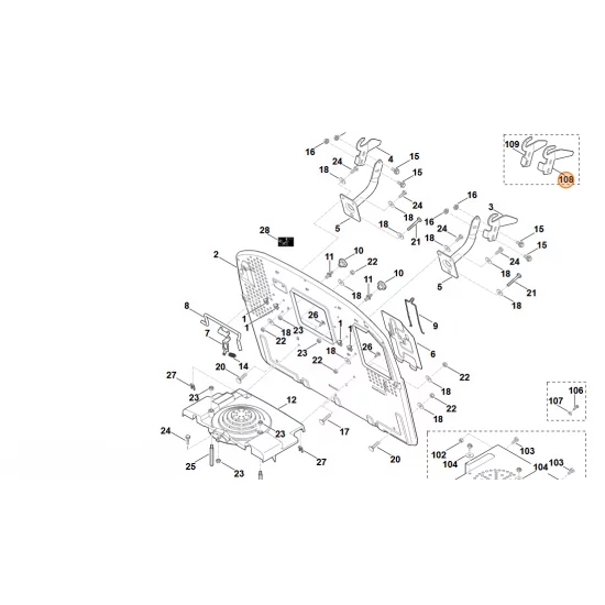 STIHL  blacha prowadnicy lewa 6170 763 5900